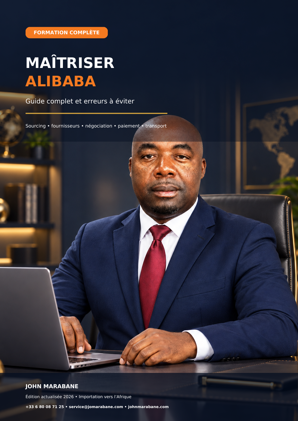 Couverture du guide Maîtriser Alibaba, édition 2026 de John Marabane